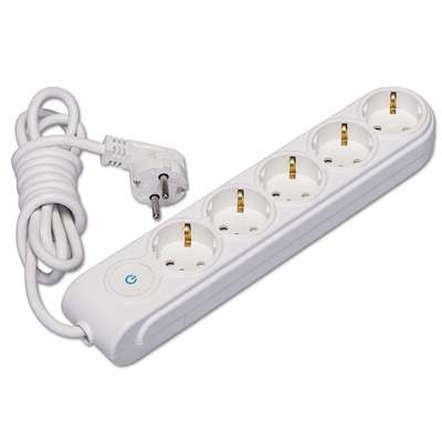 Удлинитель 5х3м с заземл. 16А защ. шторки Makel N5310043