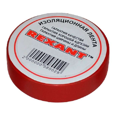 Изолента проф. ПВХ 19мм (рул.20м) красн. REXANT 09-2804