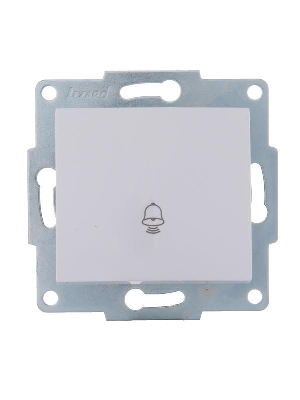 Механизм кнопки звонка 1-кл. 1п СП Karina 10А IP20 бел. LEZARD 707-0288-103