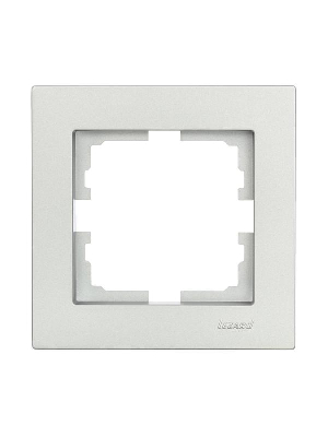 Рамка 1-м VESNA горизонт. платина LEZARD 742-3500-146