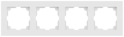Рамка 4-м СП Accent 6-504-01М бел. матов. Intro Б0063759