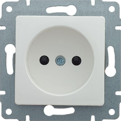 Механизм розетки 1-м СП Sedna 16А IP20 без заземл. без защ. шторок бел. SchE SDN2900121