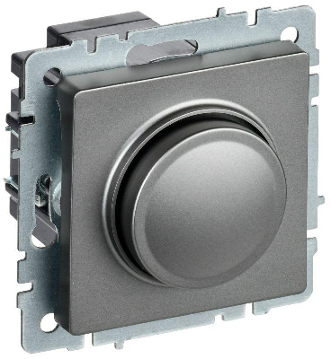 Светорегулятор СП BRITE пов-наж. 600Вт СС10-1-0-БрС механизм сталь IEK BR-D20-0600-K46