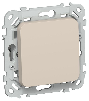 Выключатель проходной 1-кл. СП FLITE ВС61-1-0-ФлЛ 10А механизм льняной IEK FI-V12-0-10-1-K88