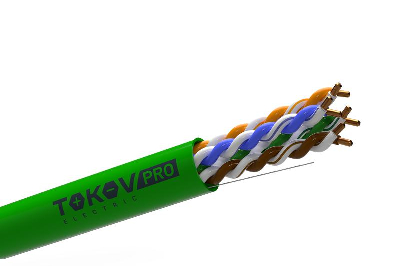 Кабель витая пара U/UTP 4х2х24AWG(0.52мм) кат.5E PVCLS нг(А)-LSLTx indoor Fluke tested 305м (м) PRO TOKOV ELECTRIC TKP-C11-U42-5E-RU-LSLTx