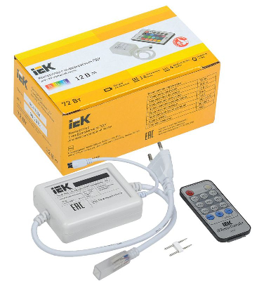 Контроллер с ПДУ ИК MONO 1 канал 220В 3А 360Вт IEK LSC1-MONO-360-IR-20-220-B