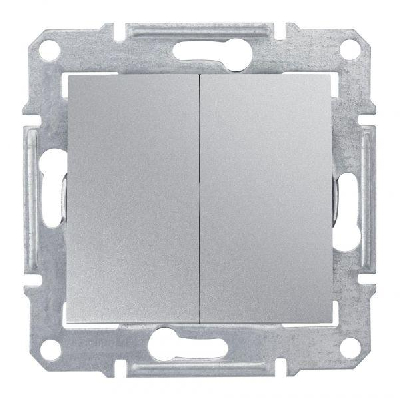 Механизм выключателя 2-кл. СП Sedna 10А IP20 алюм. SchE SDN0300160