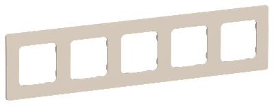 Рамка 5-м СП FLITE РУ-5-К-ФлЛ льняной IEK FI-M52-32-20-K88