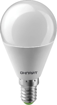 Лампа светодиодная 61 136 OLL-G45-6-230-6.5K-E14 6Вт шар 6500К холод. бел. E14 600лм 176-264В ОНЛАЙТ 61136
