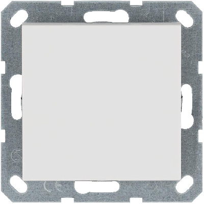 Переключатель проходной 1-кл. 10А IP20 механизм бел. глянцевый Jasmart G3012W
