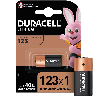 Элемент питания литиевый CR123 BP-1 Uл.A (блист.1шт) Duracell A0001263