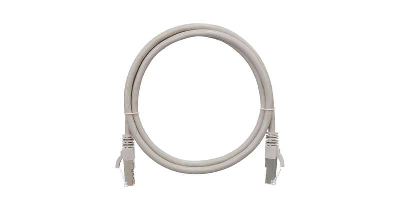 Патч-корд кат.5E (класс D) F/UTP 4 пары 26 AWG (7х0.165мм) 100МГц 2хRJ45 (8P8C) BC чистая медь LSZH нг(А)-HFLTx 0.5м сер. NIKOMAX NMC-PC4SD55B-005-C-GY