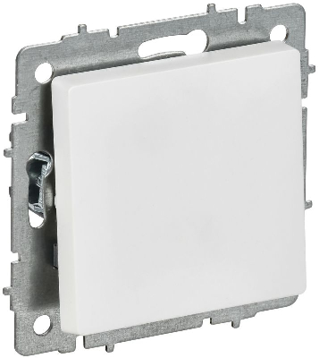 Выключатель 1-кл. СП BRITE ВС10-1-0-БрАБ 10А механизм арктич. бел. IEK BR-V10-0-10-K91