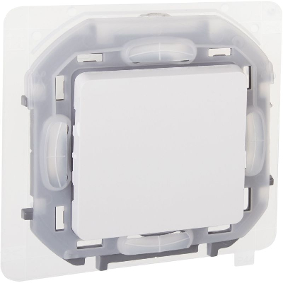 Переключатель 1-кл. 1п 1мод. СП Inspiria 10А IP44 250В 10AX механизм бел. IEK 673670