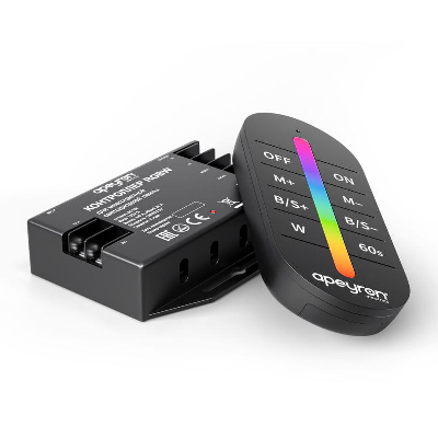 Контроллер RGBW 12/24В 288/576Вт 4 канала 24А IP20 ПДУ RF сенсорный Apeyron 04-104