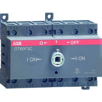Рубильник реверсивный OT80 F3C 80А (75А AC23) ABB 1SCA105402R1001