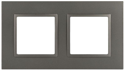 Рамка 2-м Elegance 14-5012-16 Classic для розеток и выключателей титан Эра Б0065825
