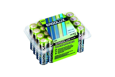 Элемент питания алкалиновый LR03 BP-24 LR03 BP-24 1.5В Alkaline (уп.24шт) Ergolux 11746
