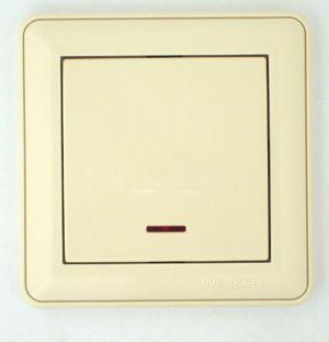 Механизм выключателя 1-кл. СП W59 16А IP20 с индик. сл. кость SchE VS116-153-2-86