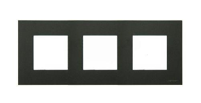 Рамка 3-м 6мод. Zenit антрацит ABB 2CLA227300N1801